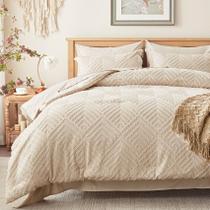 Jogo de Cama King Size Zzlpp Bege Matelassê 7 Peças Jogo de Cama King Size Zzlpp Bege Matelassê 7 Peças