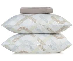 Jogo de Cama King Toque Acetinado Altenburg Vichy 3 pçs Jogo de Cama King Toque Acetinado Altenburg Vichy 3 pçs