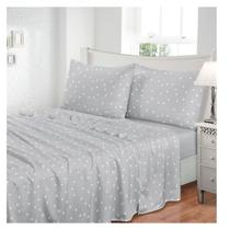 Jogo de Cama King Toque de Seda Luxo 300 Fios 4 Peças