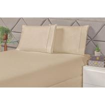Jogo de Cama Laura QUEEN - CÁQUI