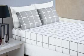 Jogo De Cama Lençol 200 Fios Austin Solteiro 02 Peças - Cinza Jogo De Cama Lençol 200 Fios Austin Solteiro 02 Peças - Cinza