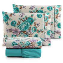 Jogo de Cama Lençol 3 peças PERCAL 100% ALGODÃO Solteiro Estampado