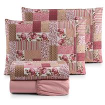 Jogo de Cama Lençol 4 peças PERCAL 100 ALGODÃO Casal Estampado