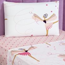 Jogo De Cama Lençol Bouti Infantil Kids Solteiro 03 Peças - Bailarina Jogo De Cama Lençol Bouti Infantil Kids Solteiro 03 Peças - Bailarina