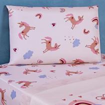 Jogo De Cama Lençol Bouti Infantil Kids Solteiro 03 Peças - Unicórnio Jogo De Cama Lençol Bouti Infantil Kids Solteiro 03 Peças - Unicórnio