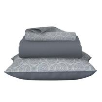 Jogo de Cama Lençol Casal 100% Algodão 3pçs 120 Fios