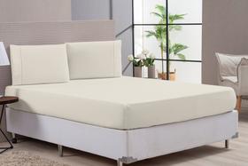 Jogo de Cama Lençol Casal Padrão Azul 80% Algodão 3 Peças