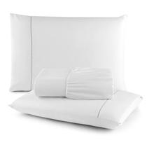 Jogo de Cama Lençol Casal Ponto Palito 400Fios 03 Pçs