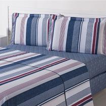 Jogo de Cama Lençol Casal Queen Estampado 4 Peças Estampas Sortidas SEM OPÇÃO DE ESCOLHA