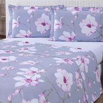 Jogo de Cama Lençol Casal Queen Estampado 4 Peças - Estampas Sortidas