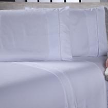 Jogo de Cama Lençol Casal Queen Sofist Ponto Palito 400 Fios Toque Macio 04 Peças - Branco - 100% Poliéster Jogo de Cama Lençol Casal Queen Sofist Ponto Palito 400 Fios Toque Macio 04 Peças - Branco - 100% Poliéster