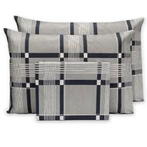 Jogo De Cama Lençol Casal Super King Kit 3 Peças c/ Elástico em Toda Volta 80% Algodão 20% Poliéster