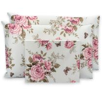 Jogo De Cama Lençol Casal Super King Kit 3 Peças c/ Elástico em Toda Volta 80% Algodão 20% Poliéster Jogo De Cama Lençol Casal Super King Kit 3 Peças c/ Elástico em Toda Volta 80% Algodão 20% Poliéster