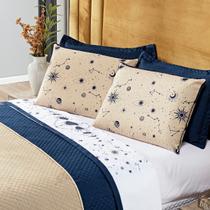 Jogo de Cama Lençol Constelações Branco SOLTEIRO 03 Peças - Percal 200 Fios Decoração Universo Astrologia Signos Jogo de Cama Lençol Constelações Branco SOLTEIRO 03 Peças - Percal 200 Fios Decoração Universo Astrologia Signos