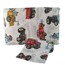 Jogo De Cama Lençol Em Malha Solteiro Carros 2 Peças - ul