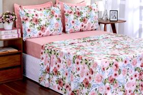 Jogo de cama Lençol Gardem 04 peças Casal Queen Buque Jogo de cama Lençol Gardem 04 peças Casal Queen Buque