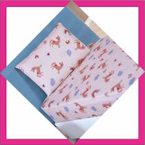 Jogo de Cama Lençol Kids Solteiro Unicórnio 2 Peças - 100% Poliéster