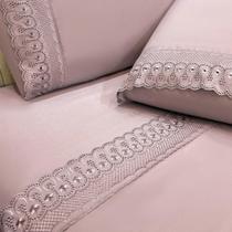 Jogo De Cama Lençol King D Mais 4 Peças - Rosê Jogo De Cama Lençol King D Mais 4 Peças - Rosê