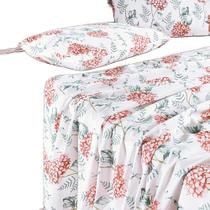 Jogo de Cama Lençol King Sensuale Percale 200 Fios 4 Peças - Hortência - 80% Algodão, 20% Poliéster