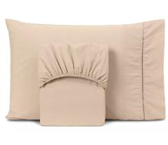 Jogo De Cama Lençol Micro Percal 200 Fios Com Elástico Solteiro, Casal, Queen