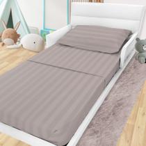 Jogo De Cama Lençol Para Mini Cama Montessoriana 100% Algodão Percal 300 Fios Premium 68x148cm - BF Colchões