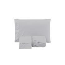 Jogo de Cama Lençol Queen 3 Peças 300 Fios Versatile Toque Algodão Ponto Palito - Valle Enxovais