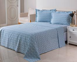 Jogo De Cama Lençol Queen 4 Peças 100 Algodão