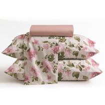 Jogo De Cama Lençol Queen 4 Peças 150 Fios Antialérgico Camesa - Emcompre