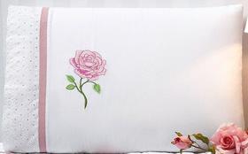 Jogo de Cama Lençol Queen Bordado Athena 4 Pcs