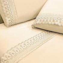 Jogo De Cama Lençol Queen D Mais 4 Peças - Palha Jogo De Cama Lençol Queen D Mais 4 Peças - Palha