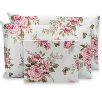 Jogo De Cama Lençol Queen Kit 3 Peças De Cima Extra Macio 180 Fios Percal Estampado Jogo De Cama Lençol Queen Kit 3 Peças De Cima Extra Macio 180 Fios Percal Estampado