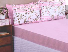 Jogo de Cama Lençol Queen Size Bouti Garden 03 peças