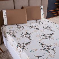 Jogo De Cama Lençol Refúgio Casal Queen Percal Luxo 3 Peças