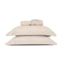 Jogo de Cama Lencol Slim King 3 peças 200 Fios Bege - Home Fernandes Jogo de Cama Lencol Slim King 3 peças 200 Fios Bege - Home Fernandes