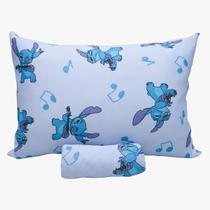 Jogo de Cama Lençol Solteiro 2 Pçs Lilo Stitch Music Disney