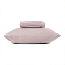 Jogo de Cama Lençol Solteiro com Elástico + 1 Fronha Altenburg Malha Soft Fio Penteado Liso Cores