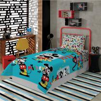 Jogo de Cama Lençol Solteiro Infantil Mickey Menino 2 Pecas Lepper