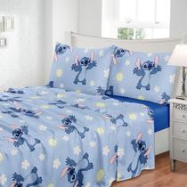 Jogo de Cama Lençol Solteiro Infantil Toque de Seda Jolitex 300 Fios 2Pçs