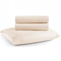 Jogo de Cama Lençol Solteiro Micro Percal 300 fios com 3 Peças Premium- BF Colchões