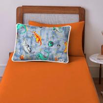 Jogo De Cama Lençol Solteiro Mymo 2 Peças Dinossauro - 100% Algodão Jogo De Cama Lençol Solteiro Mymo 2 Peças Dinossauro - 100% Algodão