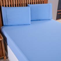 Jogo de cama liso casal 3 peças percal 180 fios