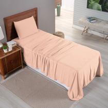 Jogo de Cama Liso Lençol 03 e 04 Pçs Malha 100% Algodão Fio Penteado 30/1 - Malucasim