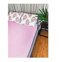 Jogo de Cama Malha Estampado Queen C/ 3 peças 1 Lençol 2 Fronhas Jogo de Cama Malha Estampado Queen C/ 3 peças 1 Lençol 2 Fronhas