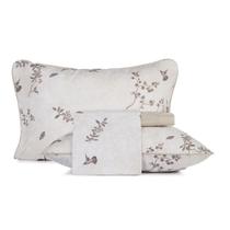 Jogo de Cama Malha Fio Penteado com Viés Queen - Paradis Composê - Altenburg