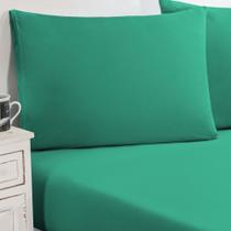 Jogo De Cama Malha Lençol 100% Algodão Gran Moratta 2 Peças Solteiro - Verde Jade Jogo De Cama Malha Lençol 100% Algodão Gran Moratta 2 Peças Solteiro - Verde Jade