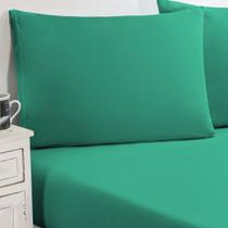 Jogo De Cama Malha Lençol 100% Algodão Gran Moratta 3 Peças Queen - Verde Jade. Jogo De Cama Malha Lençol 100% Algodão Gran Moratta 3 Peças Queen - Verde Jade.
