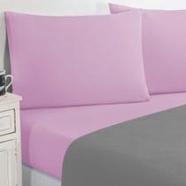 Jogo De Cama Malha Lençol 100% Algodão Gran Moratta 4 Peças Queen - Cinza-rosa - performance superior Jogo De Cama Malha Lençol 100% Algodão Gran Moratta 4 Peças Queen - Cinza-rosa - performance superior