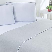 Jogo De Cama Malha Lençol 100% Algodão Urbano 4 Peças Casal - Branco/Mescla Jogo De Cama Malha Lençol 100% Algodão Urbano 4 Peças Casal - Branco/Mescla