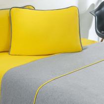 Jogo De Cama Malha Lençol 100% Algodão Urbano 4 Peças King - Amarelo-mescla - performance superior Jogo De Cama Malha Lençol 100% Algodão Urbano 4 Peças King - Amarelo-mescla - performance superior