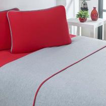 Jogo De Cama Malha Lençol 100% Algodão Urbano 4 Peças King - Vermelho-mescla. Jogo De Cama Malha Lençol 100% Algodão Urbano 4 Peças King - Vermelho-mescla.